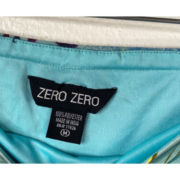 Zero Zero Women's Y2K Fairy Asian Maxi Ruffle Floral Boho Skirt Blue Size M - Picture 3 of 12